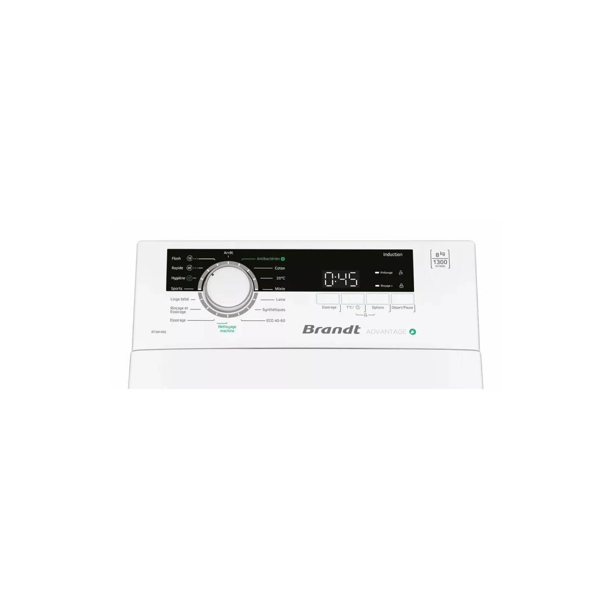 Lave linge top BRANDT BT38038Q