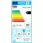Sèche linge pompe à chaleur BEKO D3H211393W – Image 4
