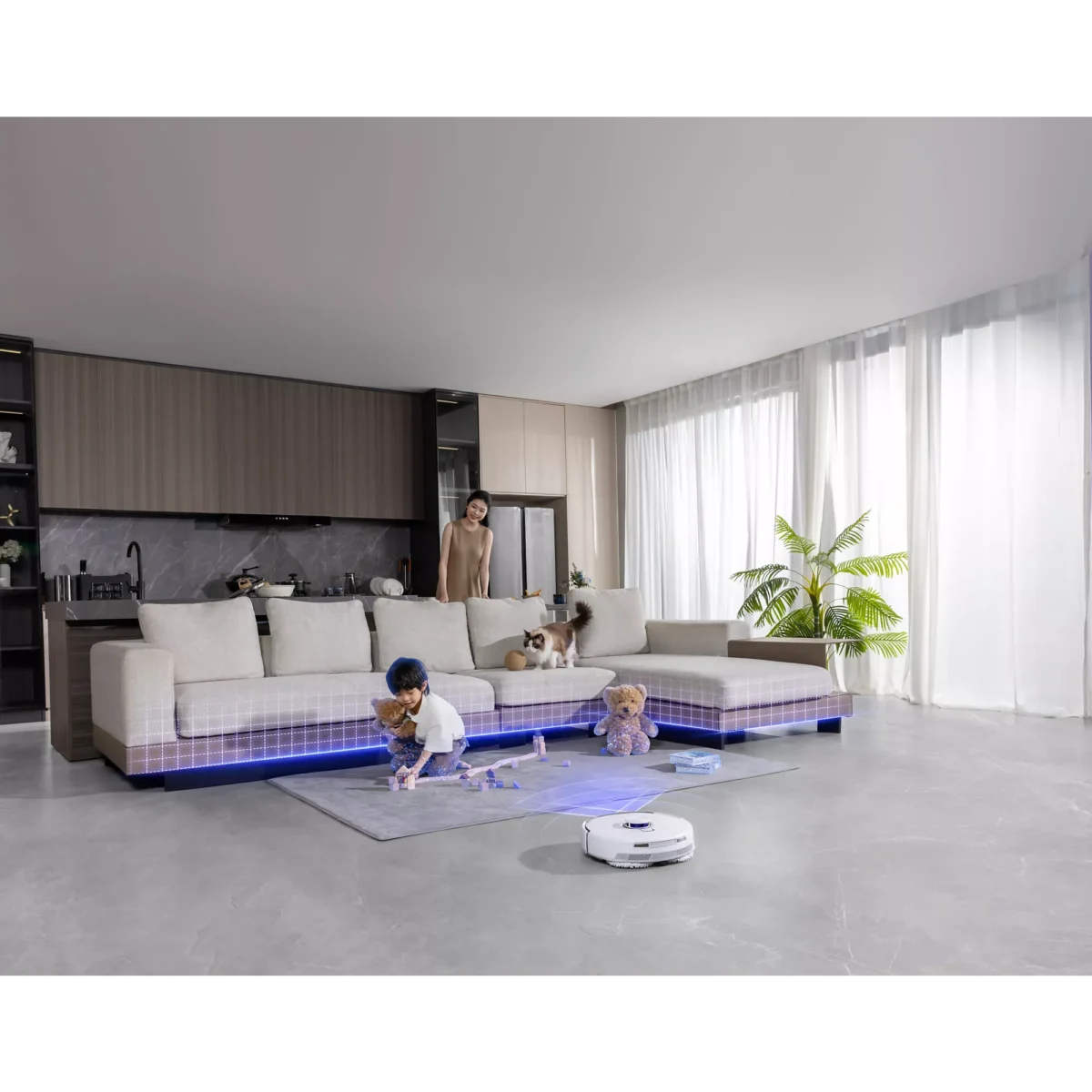 Aspirateur robot NARWAL Freo Z10 Ultra Blanc Argente – Image 3