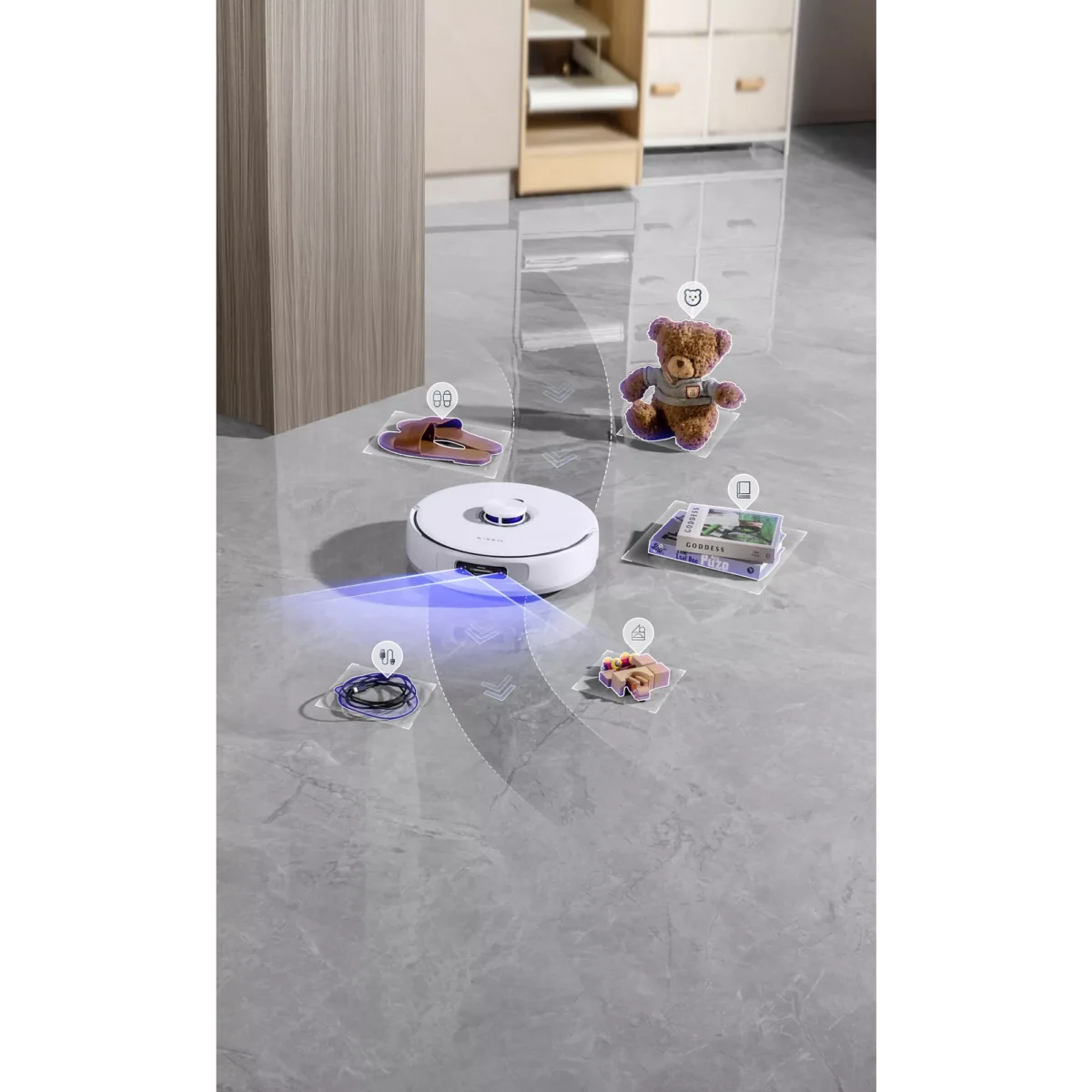 Aspirateur robot NARWAL Freo Z10 Ultra Blanc Argente – Image 7