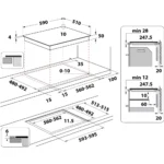 Table induction WHIRLPOOL WFS9860CPNE CleanProtect – Image 9