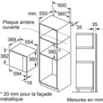 Micro ondes encastrable BOSCH BFL553MB0 Serenity Serie 4 – Image 6