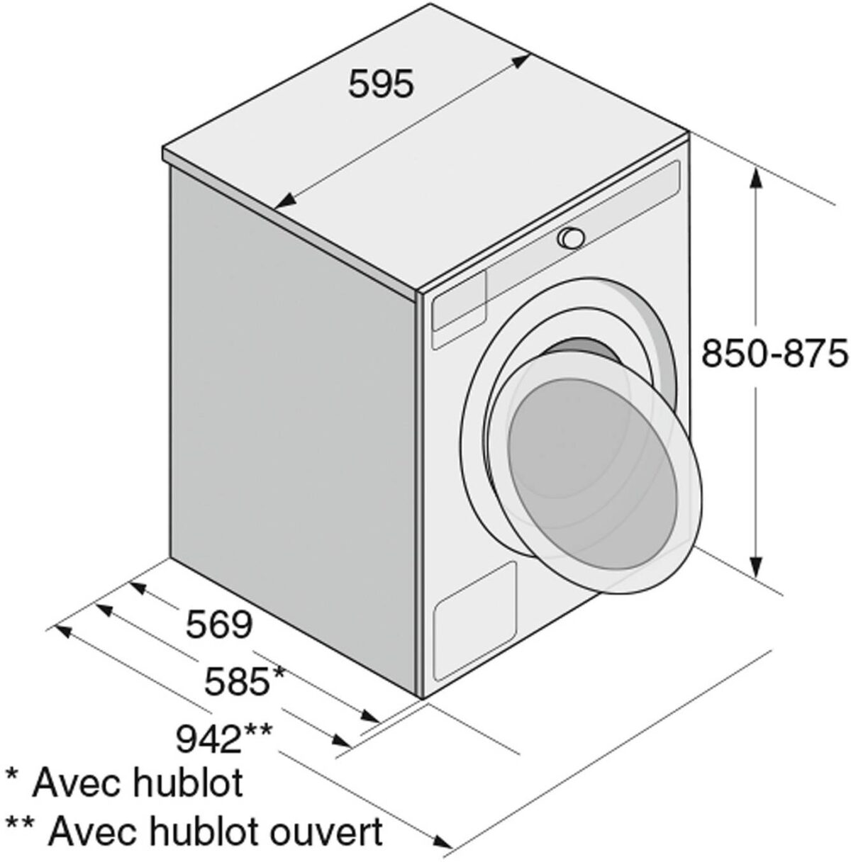 Lave linge hublot ASKO W6098X.W/3 – Image 2