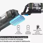 Aspirateur balai SAMSUNG Bespoke AI Jet Lite Complete Extra 2 batteries VS80F28EES – Image 7