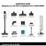 Aspirateur balai SAMSUNG Bespoke AI Jet Lite Complete Extra 2 batteries VS80F28EES – Image 4