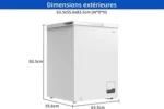 Congélateur coffre CHiQ congélateur FCF142DE- 142L - Blanche - Faible consommation - Mode de congélation rapide -32℃ – Image 3